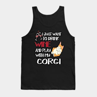 I Want Just Want To Drink Wine (9) Tank Top